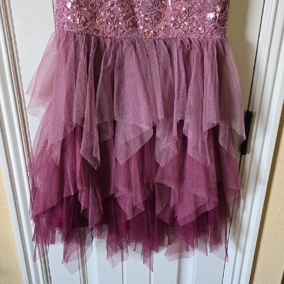 Lilt Pink Sequin and Tulle Kids Formal Dress - Picture 4 of 5